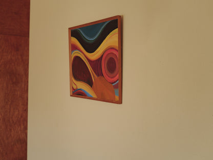 1960s Abstract Modernist Oil Painting ②