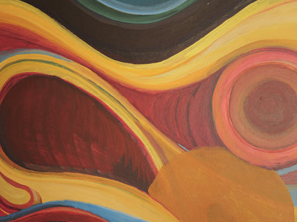 1960s Abstract Modernist Oil Painting ②
