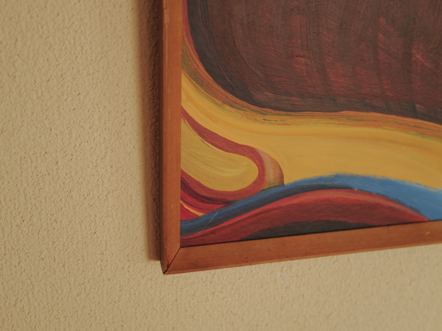 1960s Abstract Modernist Oil Painting ②