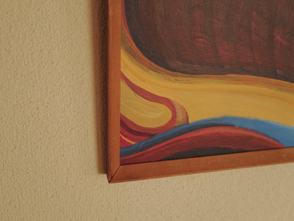 1960s Abstract Modernist Oil Painting ②