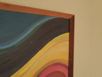 1960s Abstract Modernist Oil Painting ②