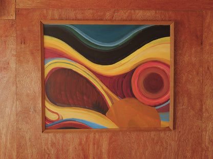 1960s Abstract Modernist Oil Painting ②