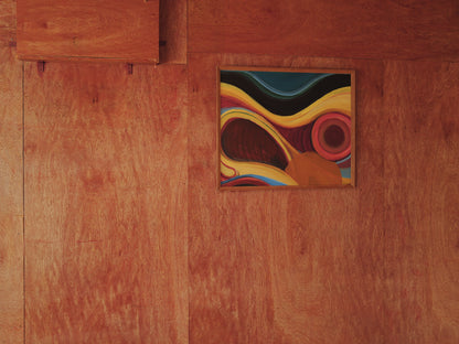 1960s Abstract Modernist Oil Painting ②
