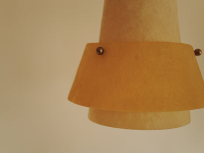 1950s fiberglass cascade ceiling lamp. 3 shades