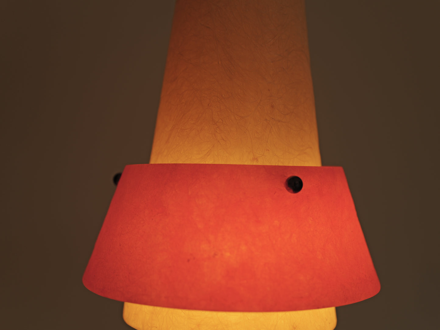 1950s fiberglass cascade ceiling lamp. 3 shades