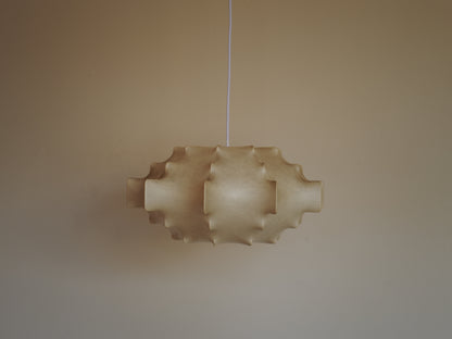1960s cocoon pendant lamp  by Friedel Wauer