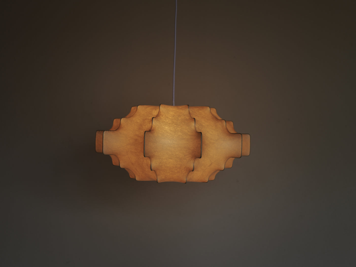 1960s cocoon pendant lamp  by Friedel Wauer