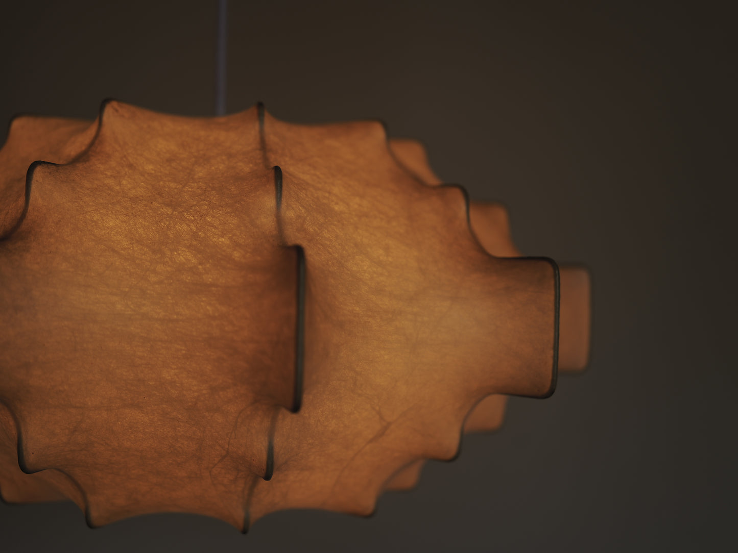 1960s cocoon pendant lamp  by Friedel Wauer