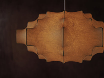 1960s cocoon pendant lamp  by Friedel Wauer