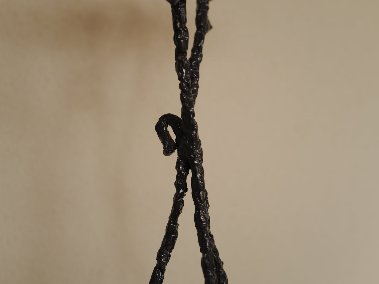 1960s Handcrafted wrought iron ashtray, brutalist sculpture