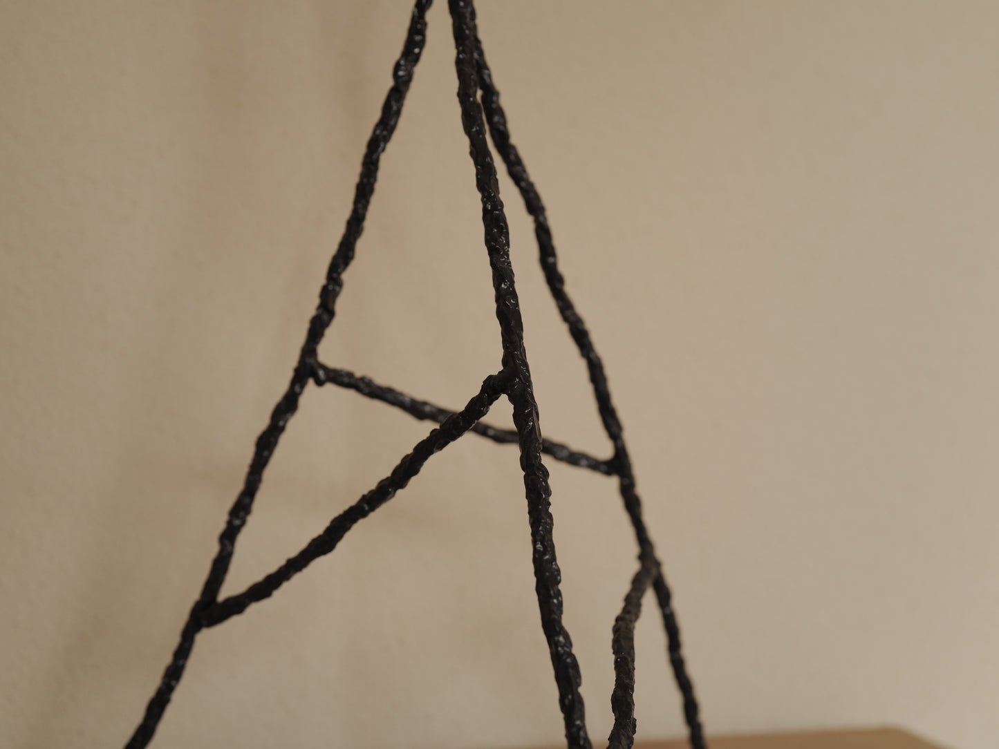 1960s Handcrafted wrought iron ashtray, brutalist sculpture