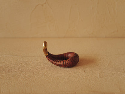 Carl Auböck brass and leather pipe holder Model 3294
