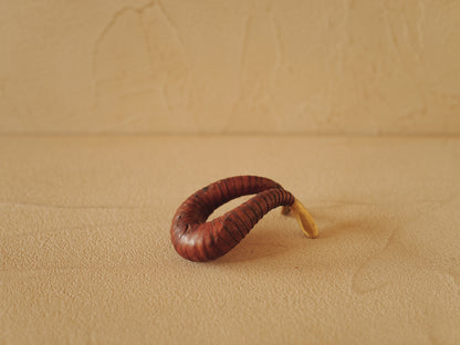 Carl Auböck brass and leather pipe holder Model 3294