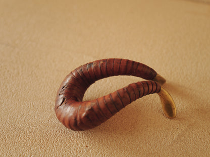 Carl Auböck brass and leather pipe holder Model 3294