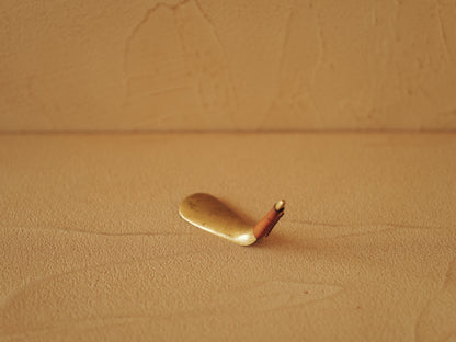 Carl Auböck  Brass shoe horn, handles covered with brown leather Modell 3658