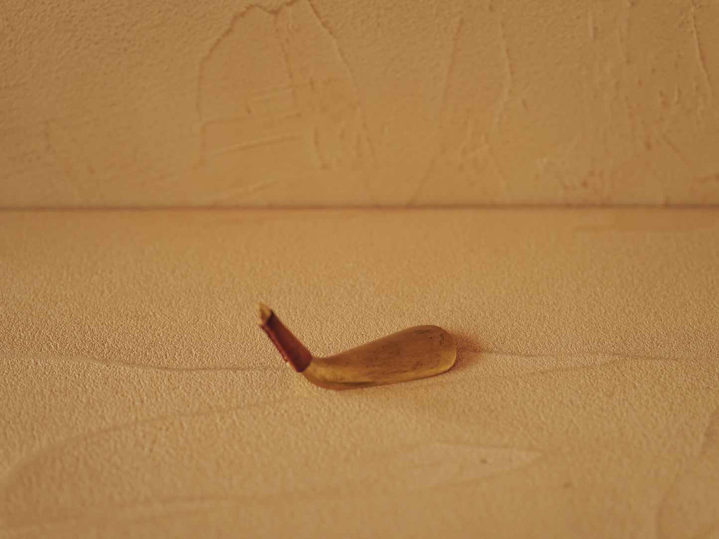 Carl Auböck  Brass shoe horn, handles covered with brown leather Modell 3658