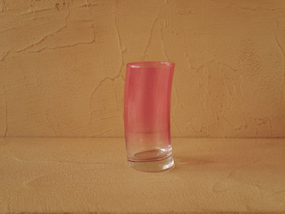 1960s Set of 6 two-tone Murano glass glasses