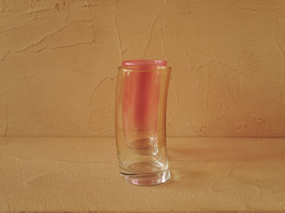 1960s Set of 6 two-tone Murano glass glasses