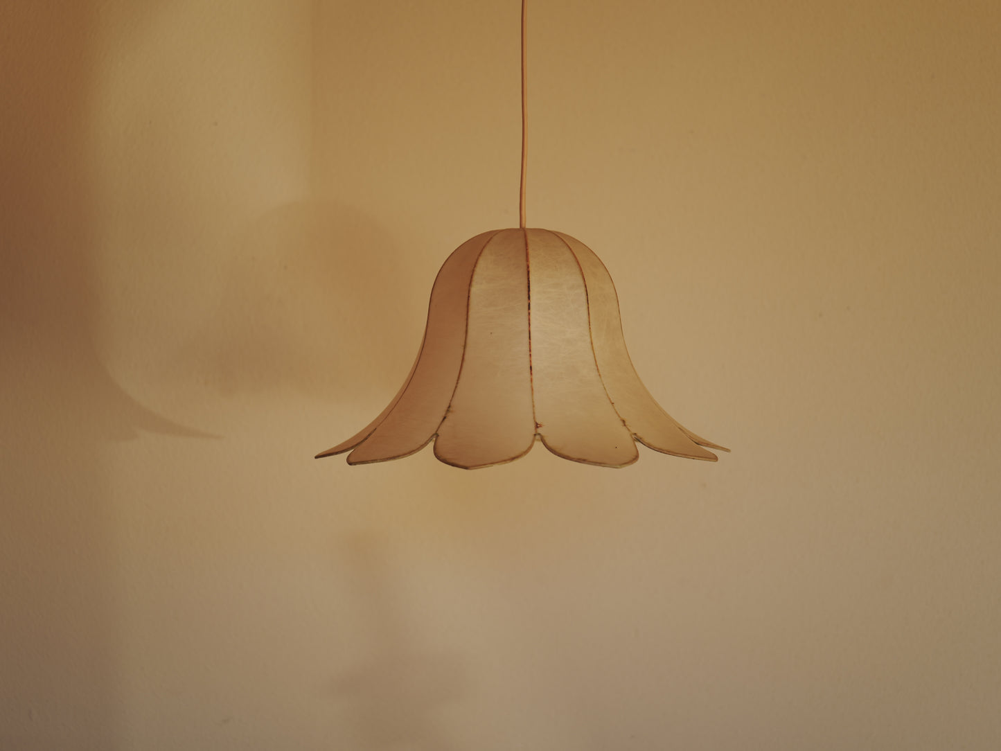 1960s flower cocoon pendant lamp by goldkant