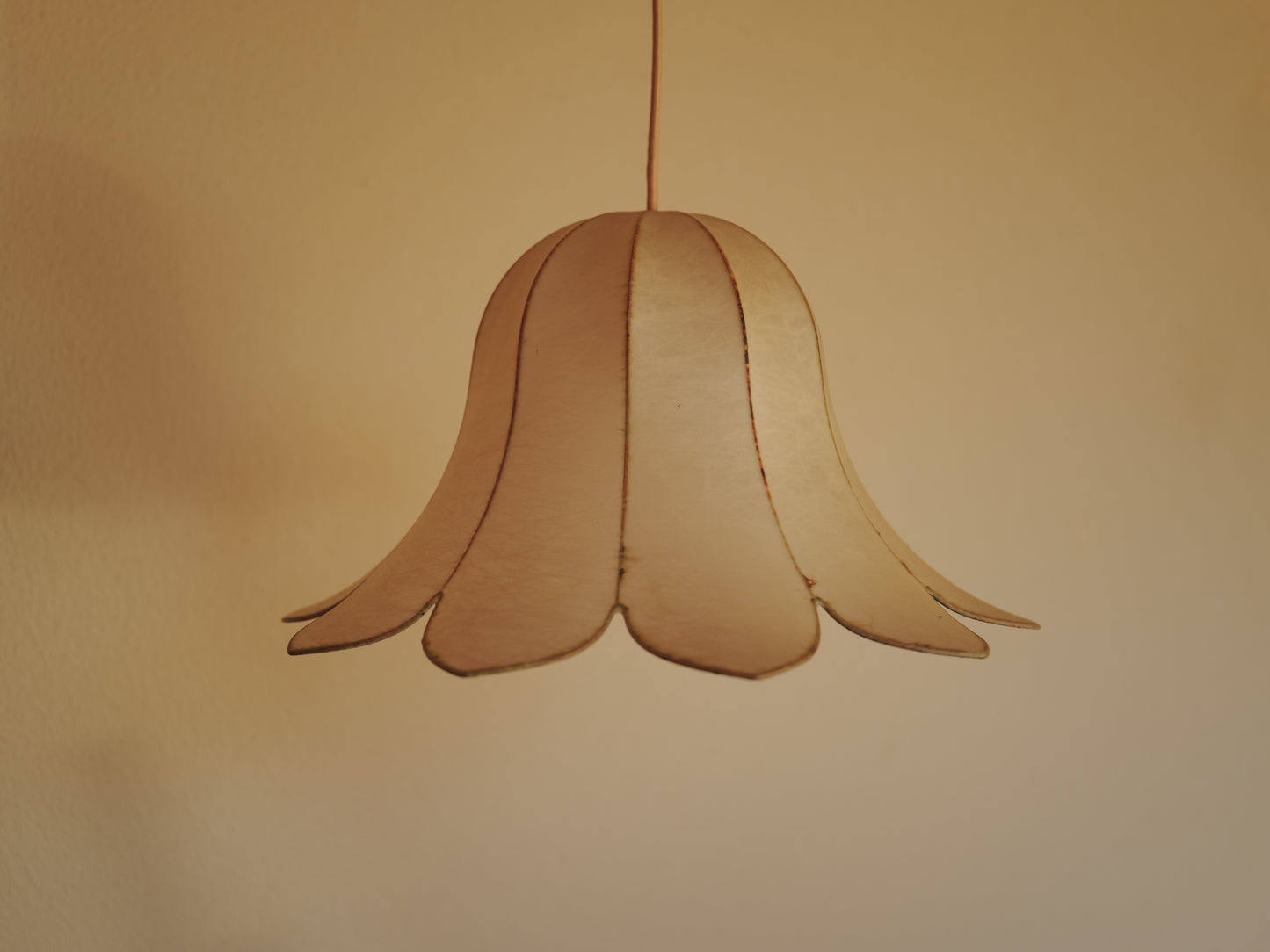 1960s flower cocoon pendant lamp by goldkant