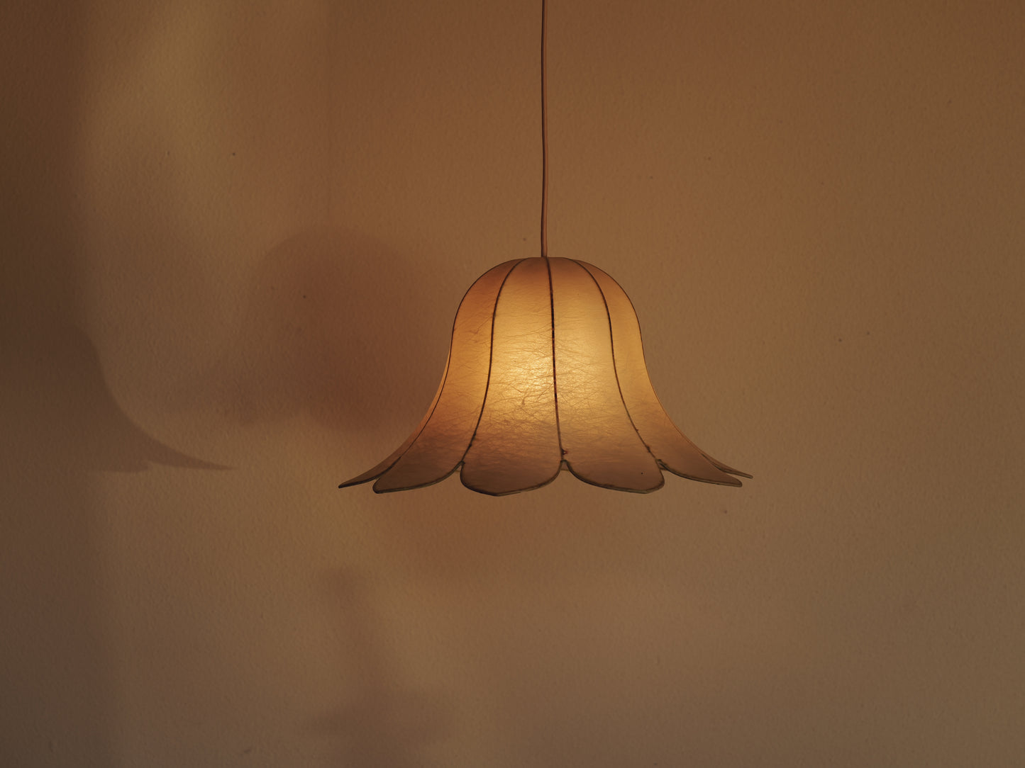 1960s flower cocoon pendant lamp by goldkant