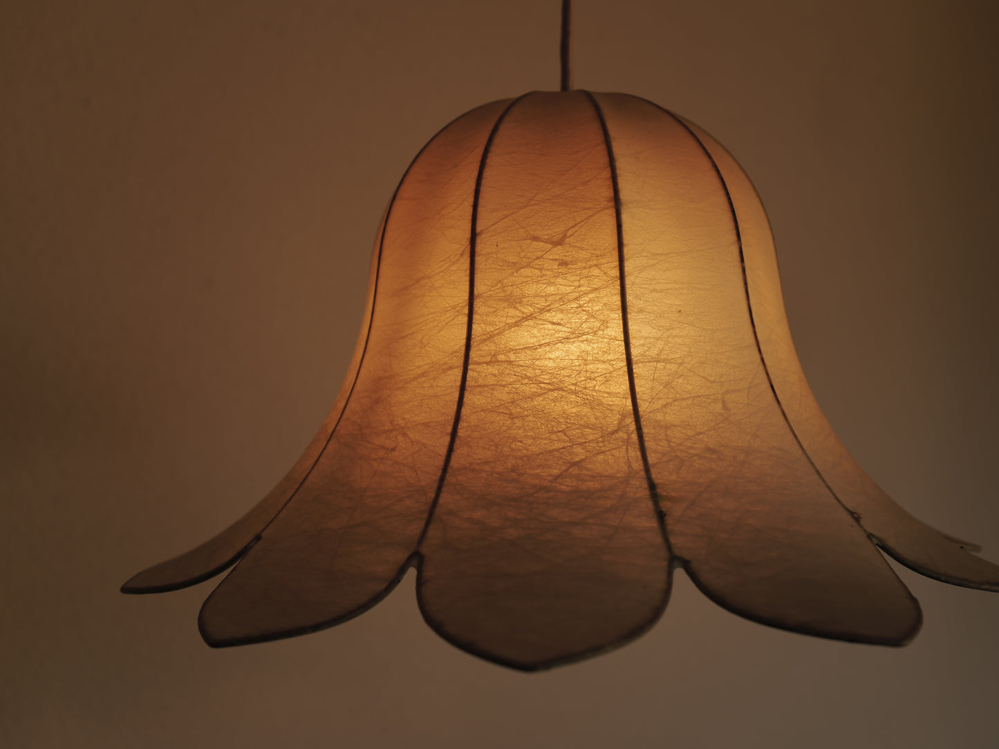 1960s flower cocoon pendant lamp by goldkant