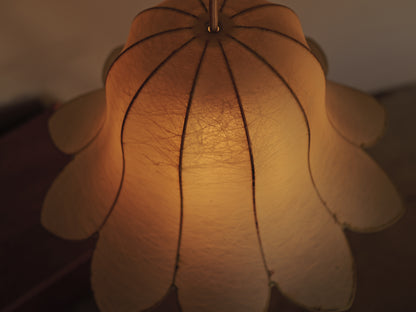 1960s flower cocoon pendant lamp by goldkant