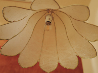 1960s flower cocoon pendant lamp by goldkant