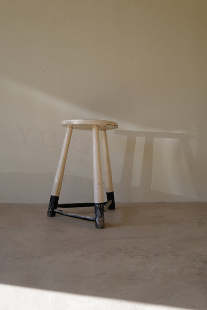 1950s Black & White Stool　Belgian