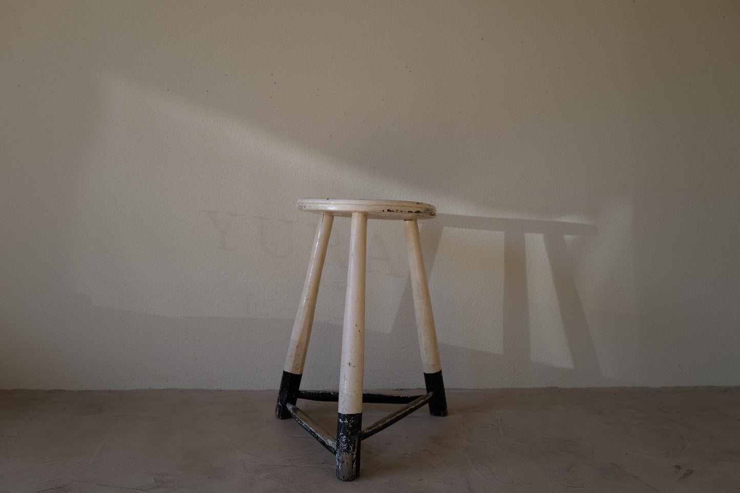 1950s Black & White Stool　Belgian