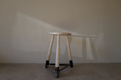 1950s Black & White Stool　Belgian