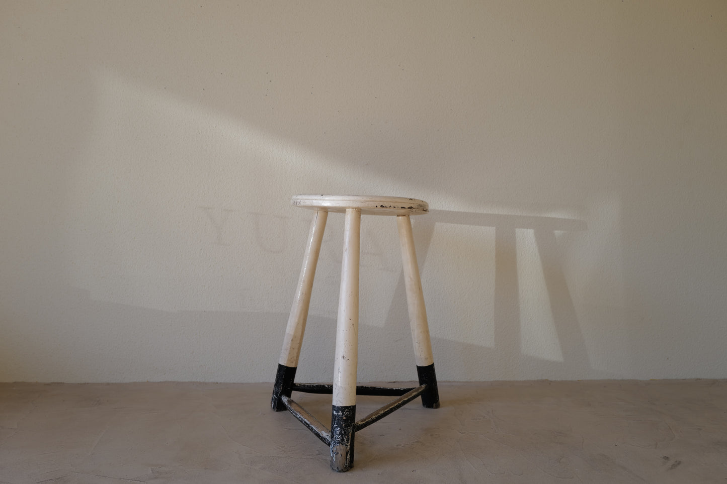 1950s Black & White Stool　Belgian