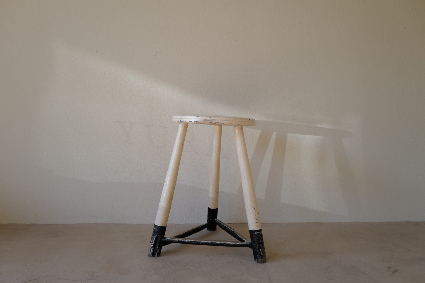 1950s Black & White Stool　Belgian