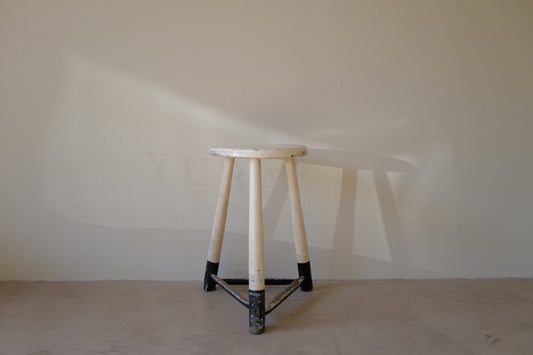 1950s Black & White Stool Belgian