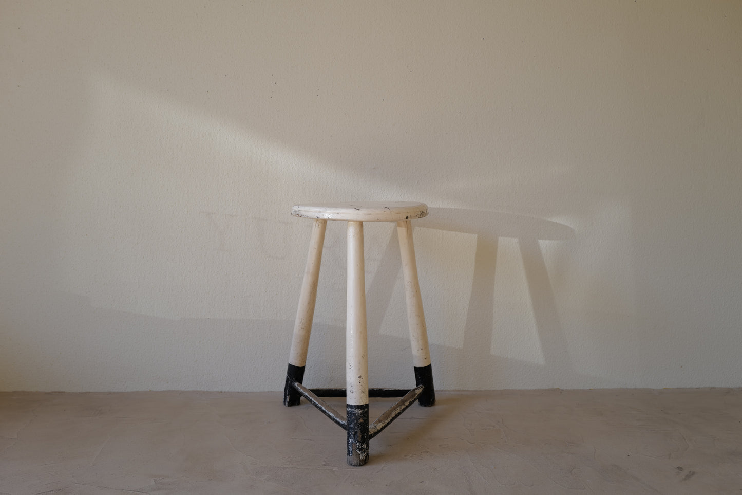 1950s Black & White Stool　Belgian
