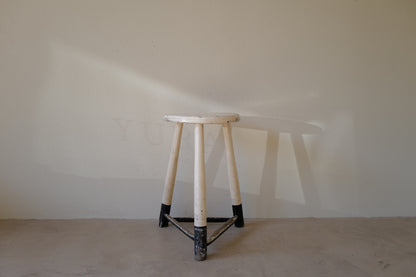 1950s Black & White Stool　Belgian