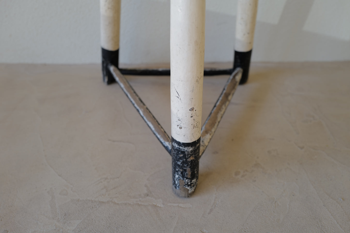 1950s Black & White Stool　Belgian