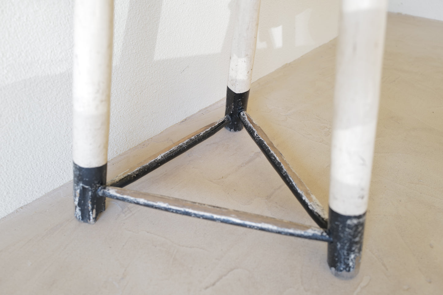 1950s Black & White Stool　Belgian