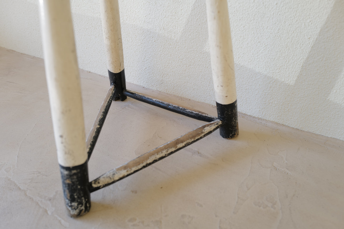 1950s Black & White Stool　Belgian