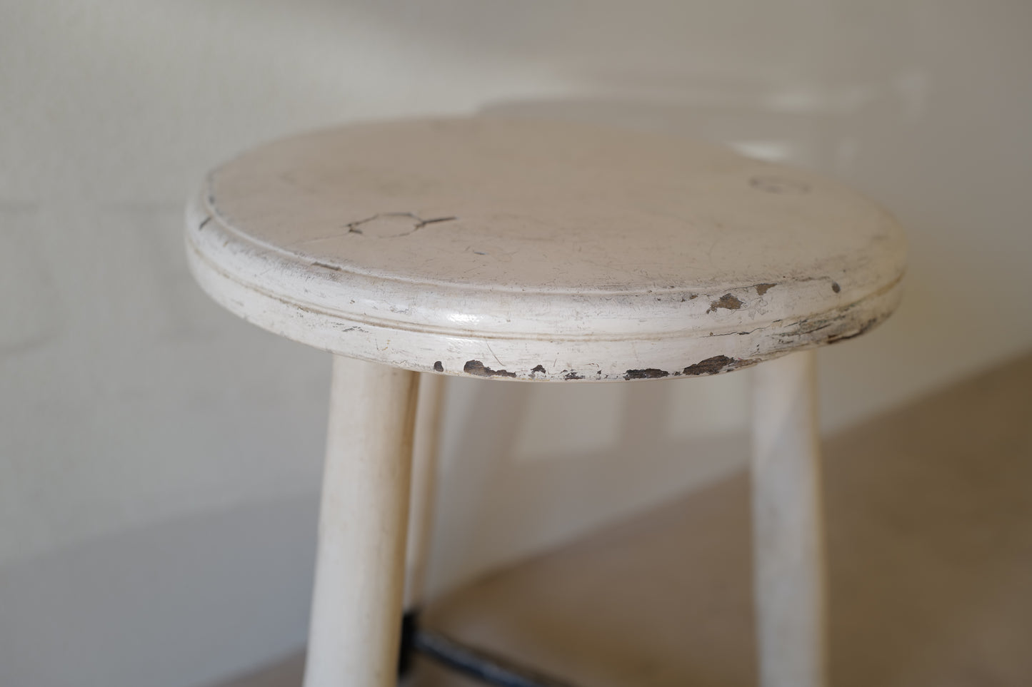 1950s Black & White Stool　Belgian