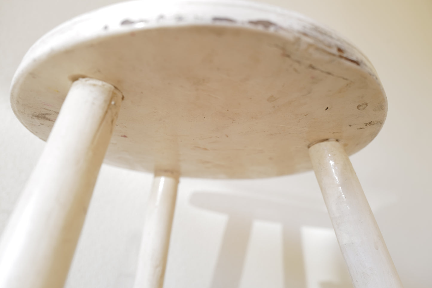 1950s Black & White Stool　Belgian