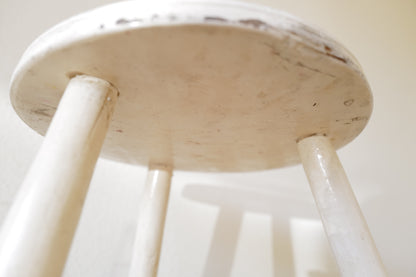 1950s Black & White Stool　Belgian