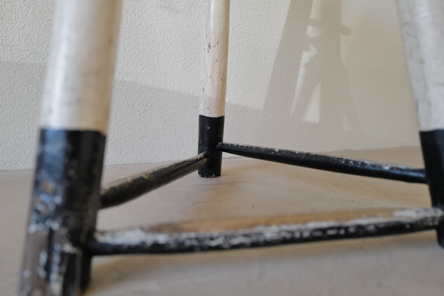 1950s Black & White Stool　Belgian