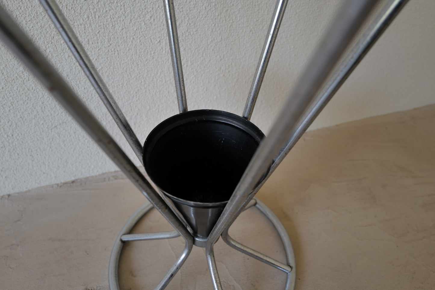 1930s Art Déco Chrome Umbrella Stand