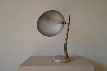 Mid Century Desk Lamp Aluminium & Brass 1960s