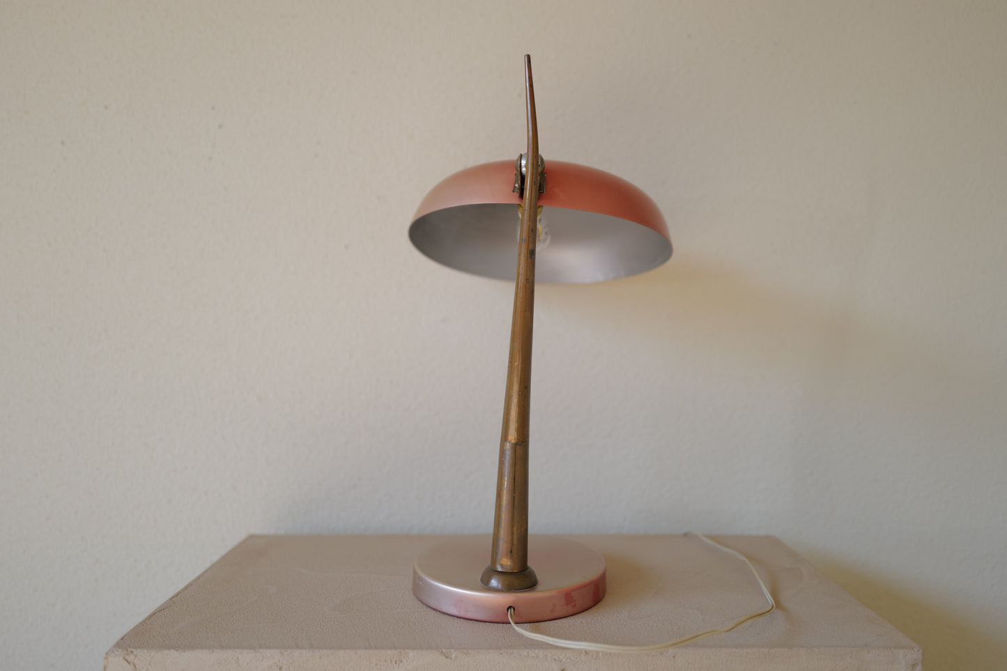 Mid Century Desk Lamp Aluminium & Brass 1960s