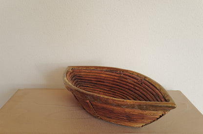 1960s  Rattan and Brass Basket Style of Gabriella Crespi, Italy ⑥