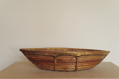 1960s  Rattan and Brass Basket Style of Gabriella Crespi, Italy ⑥