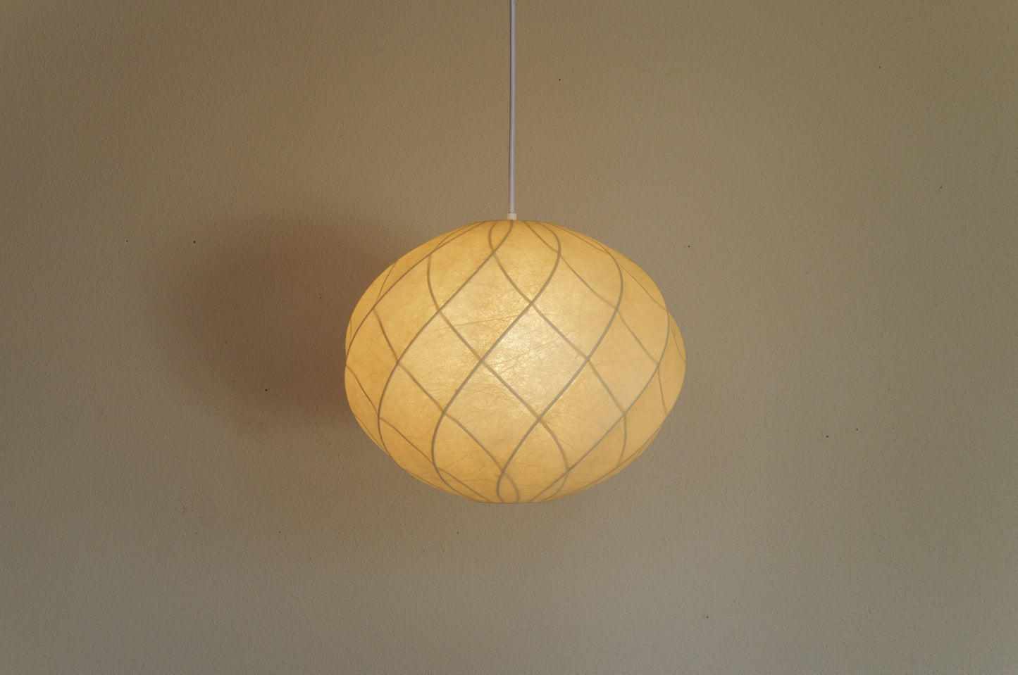 1960s cocoon pendant lamp by Goldkant