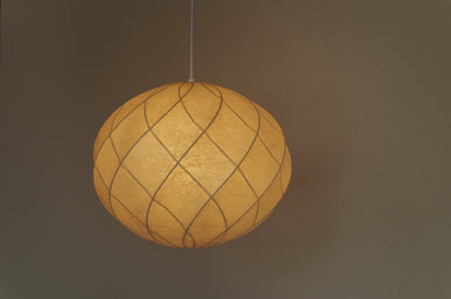1960s cocoon pendant lamp by Goldkant